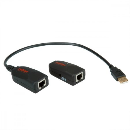 USB 2.0 hosszabbító UTP CAT.5e kábelen, max. 50m ROLINE (12.04.1100)