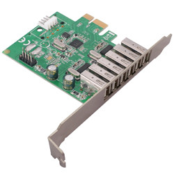 USB 2.0 kártya PCI EXPRESS 6 külső+2 belső port Best Connectivity