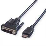 DVI kábel DVI M/HDMI M 10m VALUE (11.99.5553)