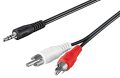 Audio kábel 3,5mm jack/2RCA 20 m GOOBAY (50779)