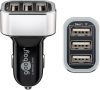   USB autós töltő TRIO 5,5A 3xUSB alj 2,4A/port 12V/24V fekete GOOBAY (44211)
