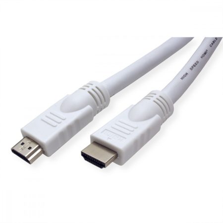 HDMI kábel HDMI M-HDMI M 15m Ethernettel fehér VALUE (11.99.5715)