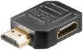   HDMI adapter HDMI 19pin M/HDMI 19pin F 270° vízszintes GOOBAY (51725)