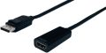   Displayport adapter M -> HDMI F kábel 15 cm DP v.: 1.2 STANDARD (S-3204)
