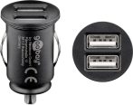   USB autós töltő szuper mini 3,1A 2xUSB Universal/Apple GOOBAY (58912)