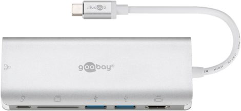 USB 3.1 - Multiport adapter 1xHDMI,2x3.0,1x3.1,1xLAN,1xSD kártya GOOBAY (76788)