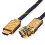   ROLINE Kábel HDMI Ethernet, Premium, 360° csatlakozó , M/M 2.0m (11.04.5507)