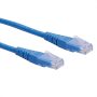 UTP patch kábel CAT6 1m kék ROLINE (21.15.1534)