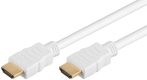   HDMI kábel HDMI M-HDMI M 0,5m Ethernet 3D v 1.4 fehér GOOBAY (69124)