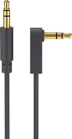 Audio kábel 2x3,5mm jack 1X90° 1m GOOBAY (67783)