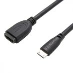   HDMI adapter kábel HDMI 19pin F/miniHDMI 19pin M P. VALUE (12.99.3120)