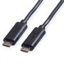 ROLINE USB2.0 töltő kábel, MicroB M/M,0.3m (11.02.8307)