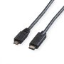 ROLINE USB2.0 kábel Type C-MicroB,M/M,2m (11.02.9021)