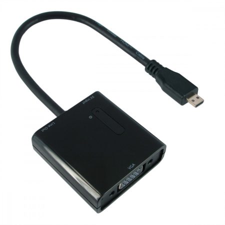 HDMI adapter Micro HDMI-VGA, M/F 15cm kábel VALUE (12.99.3118)