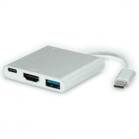 USB 3.1 - Multiport adapter 1xHDMI 1xUSB3.0 2xUSB2.0 1xC+ PD ROLINE (12.02.1131)