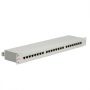   Patch panel 19" Cat5e, 24xSTP, világos szürke ROLINE (26.11.0329)