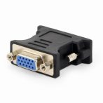   GEMBIRD DVI-VGA adapter DVI M/HD15 F fekete GEMBIRD (A-DVI-VGA-BK) A-DVI-VGA-BK