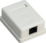 Fali doboz CAT.6 UTP 1-es fehér GOOBAY (77632)