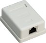 Fali doboz CAT.6 STP 1-es fehér GOOBAY (77634)
