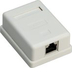 Fali doboz CAT.6 STP 1-es fehér GOOBAY (77634)