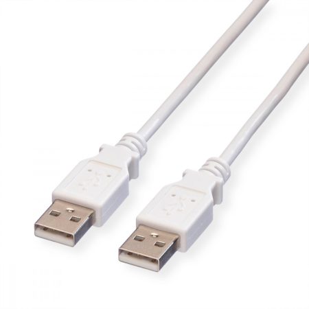USB kábel A-A 2.0 1,8m fehér VALUE (11.99.8919)