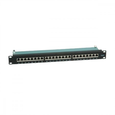 STP CAT.6 patch panel 24 port 110 típus fekete VALUE (26.99.0353)