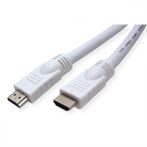   HDMI kábel HDMI M-HDMI M 20m Ethernettel fehér VALUE (11.99.5720)