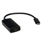   USB 3.1 - Mini Displ. F kábel DP 1.2  4K2K@60 Hz 15cm fekete VALUE (12.99.3226)