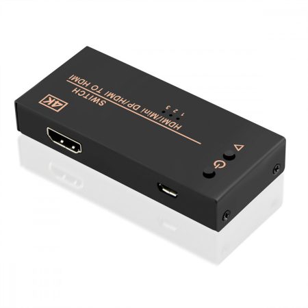HDMI switch 3-1  2xHDMI + 1xMini DisplayPort-ról HDMI-re VALUE (14.99.3540)