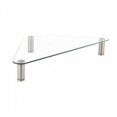 LCD stand, edzett üveg (háromszög), állítható fém lábakkal max 20kg (17.02.3377)