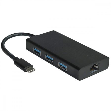 USB 3.1 to Gigabit Ethernet Converter + 3 portos HUB 3.0 VALUE (12.99.1109)