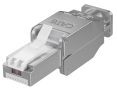   RJ45 dugó 8P8C STP CAT.6 fali/lengő, AWG-22-24, 9 mm szerszám nélküli (38293)