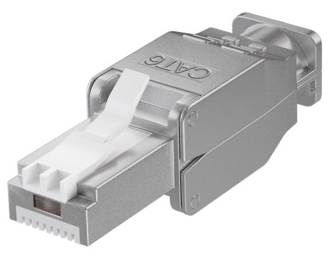 RJ45 dugó 8P8C STP CAT.6 fali/lengő, AWG-22-24, 9 mm szerszám nélküli (38293)