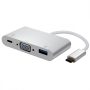   USB 3.1 - Multiport adapter 1xVGA F; 1x USB3.0; 1xUSB 3.1 PD  ROLINE(12.03.3202)