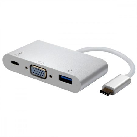 USB 3.1 - Multiport adapter 1xVGA F; 1x USB3.0; 1xUSB 3.1 PD  ROLINE(12.03.3202)