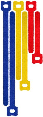 Kábelkötegelő tépőzáras,2x10cm; 2x15cm; 2x20cm, 6db/csomag GOOBAY (70687)