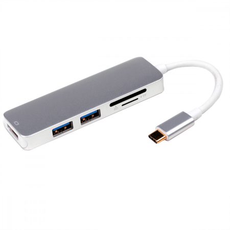 USB 3.1 - Multiport adapt.4K HDMI,2x USB3.0,1x SD/MicroSD Kártyao. (12.02.1041)