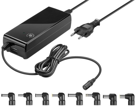 Univerzális hálózati notebook + USB töltő 81W 12V-22V max. 6 A GOOBAY (55001)