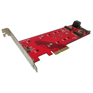 PCIe Adapter 2x SATA M.2 NGFF + 1x PCIe M.2 NGFF ROLINE (15.06.2172)