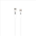   Apple Lightning 8 pin USB C 3.1 gyorstöltő kábel 1m fehér 3S-1378 3SIXT (40831)