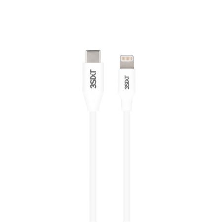 Apple Lightning 8 pin USB C 3.1 gyorstöltő kábel 2m fehér 3S-1379 3SIXT (40832)