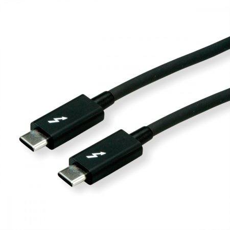 Thunderbolt™ 3 kábel, 40G, 5A, M/M, fekete, 2 m ROLINE (11.02.9042)