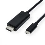   USB 3.1 adapter C/M - HDMI M kábel 2m 4K2K@60 Hz, fekete VALUE (11.99.5841)