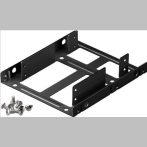   Winchester beépítő keret max. 2x2,5" HDD ->1x 3,5" helyre fekete GOOBAY (73212)
