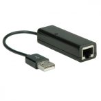   USB 2.0 hálózati LAN adapter 15 cm kábel 10/100 Mbps VALUE (12.99.1107)