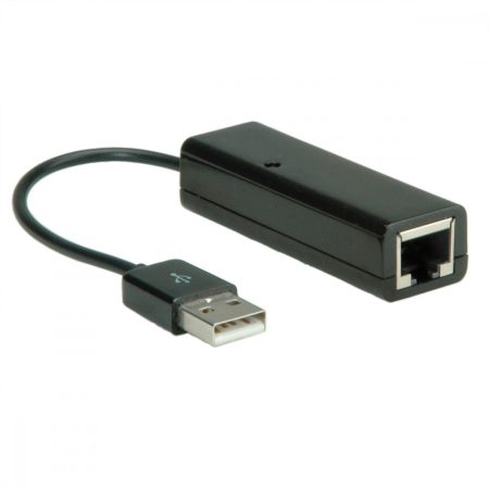 USB 2.0 hálózati LAN adapter 15 cm kábel 10/100 Mbps VALUE (12.99.1107)