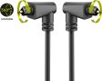   Toslink Optikai kábel 1m / Toslink 90° M > Toslink 90° M 4mm GOOBAY (41592)