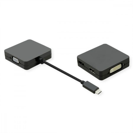 USB 3.1 - Multiport adapter 1xHDMI, 1xDVI, 1xVGA, 1xDP VALUE (12.99.3231)