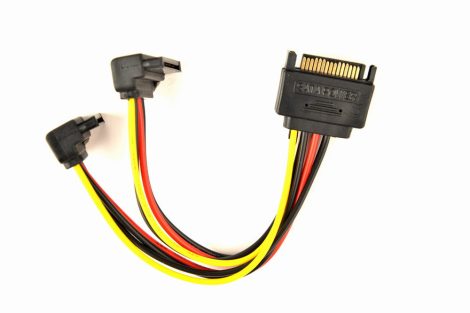GEMBIRD SATA Y tápkábel -> 2 x SATA "L" alakú GEMBIRD (CC-SATAM2F-02) CC-SATAM2F-01