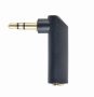   GEMBIRD 3.5 mm sztereo audio right angle adapter, 90° A-3.5M-3.5FL